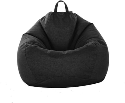 Zitzakhoes - Luie bank - Comfortabel zitten - Met handgreep - Maat XL - Zwart