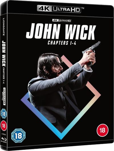 John Wick Chapters 1 - 4 - 4K UHD - Import zonder NL OT