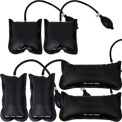 Schokdemper Pads - Anti-vibratie Stabilisator - Apparaten Stabiliseren - Verstelbare Hoogte - Pack van 6 - Zwart