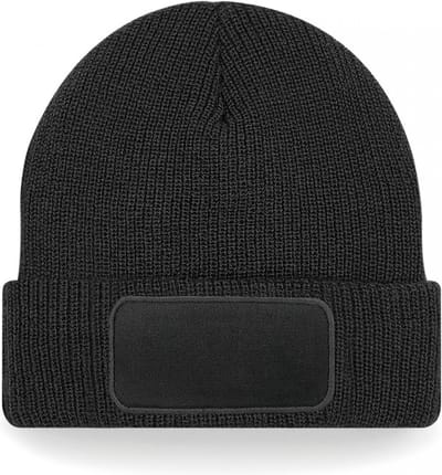 Beechfield Thinsulate™ Patch Beanie B440 - Black - One size