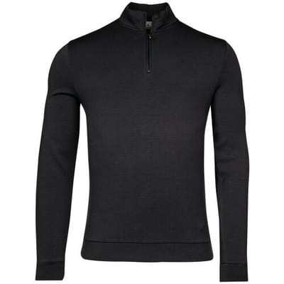Thomas Maine Trui Sweatshirt Half Zip Doubleface Non Brushed Navy / male