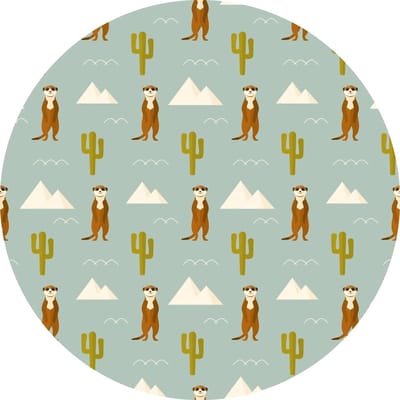 Vinyl | Vloerkleed vinyl rond | Timon | 95 cm Rond