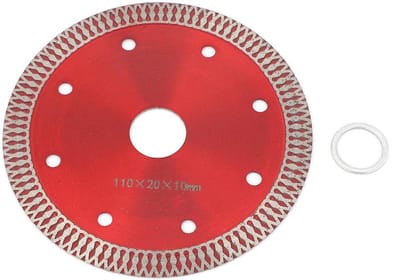 Dailygoods- Cirkelzaagblad 110 mm Ultradun - Doorslijpschijf - Korund - Hoge Snelheid - Snijden van Tegels - Schijf met Ring