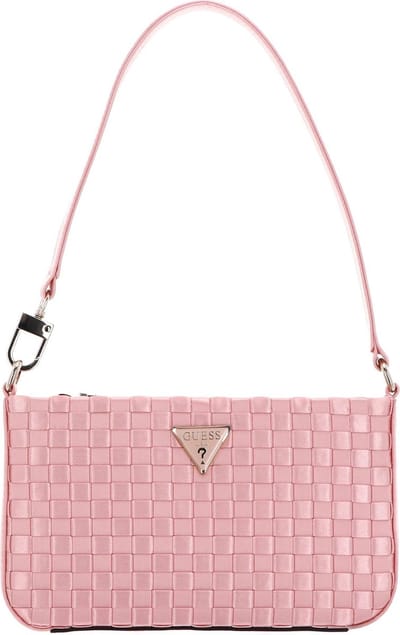 GUESS Schoudertas Twiller Mini Top Zip Shoulder Bag Pale Pink Roze