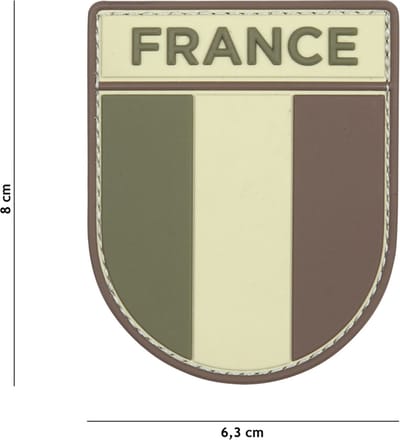 101 Inc Embleem 3D Pvc Franse Leger Multi  13109