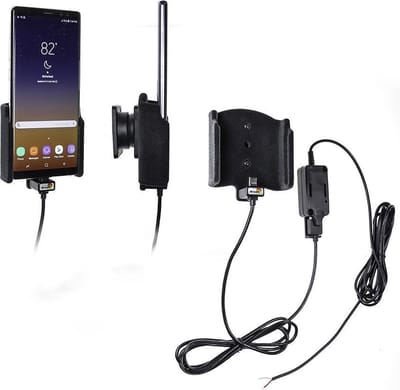 Brodit houder geschikt voor Samsung Galaxy Note 8 Actieve houder met vaste voeding (Gestoffeerd)