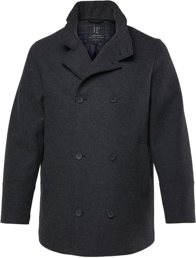 JP 1880 - Heren - Caban-jas FLEXNAMIC® wollook - Antraciet - Maat L