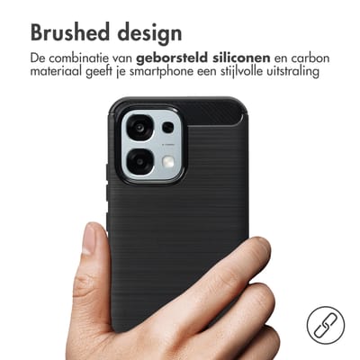 imoshion Hoesje - Geschikt voor Oppo A6 Pro (5G) - Brushed Backcover - Zwart
