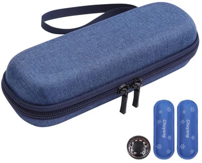 Dailygoody - Insuline PenCase - Reisdoos voor Insuline - Compact en Lichtgewicht - Zwart - Insuline Koeler - Veilig Temperatuurbeheer - Geschikt