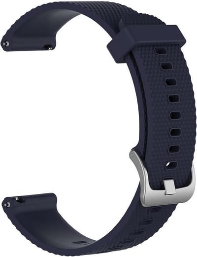 KELERINO. Siliconen bandje geschikt voor Garmin Vivoactive 3 - Donkerblauw - Small