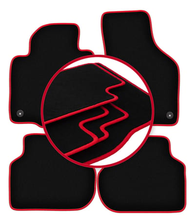 CARLUX-RED automatten voor: Volkswagen Jetta VI sedan, stationwagen, variant (2010-2018)