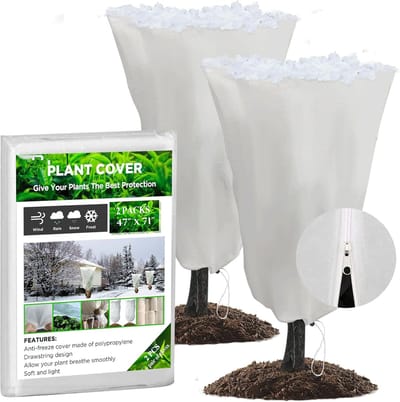Planten Beschermhoes - 80 x 120 cm - Vorstbeschermingshoes voor Planten - Wit- 2-Pack