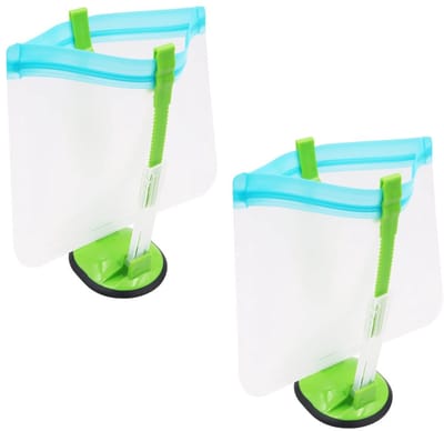 Dailygoods- Opbergzakken 900ml - Vriezer Zakken - Opbergzakken met Rits - Opbergzakken voor Kleding - Opbergzakken voor Voedsel - Verstelbare Houder - Vrieszakhouder