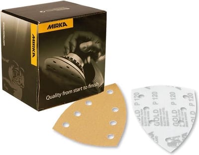 MIRKA Gold Delta Schuurpapier 100x152mm met 7 gaten - P120