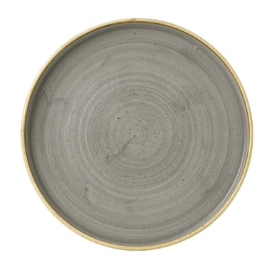 Churchill Stonecast Grey Bord Met Opstaande Rand 25.9cm (6 stuks)