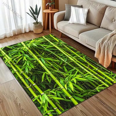 Bamboe Bos Bedrukt Tapijt voor Slaapkamer Woonkamer Bedzijde Sofa Vloermat Modern Huisdecoratie Vloerkleed Groot Formaat 60*90cm