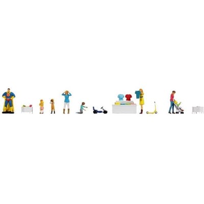 NOCH 16240 H0 Themaset figuren 'speelgoedwinkel' figuren Geverfd