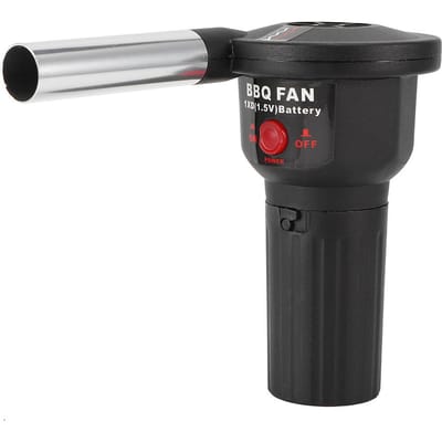 Ventilateur de Barbecue Portable à Main Souffleur d'Air Électrique pour Pique-Nique en Plein Air Camping Grill Barbecue Cuisine black