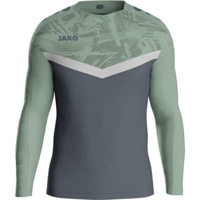 Jako Iconic Sweater Heren - Zachtgrijs / Mintgroen / Antra Light | Maat: S