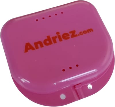 Beugelbakje - Roze - Gebitsbakje Beugeldoosje - Prothese Bakje - Gebittenbakje - Andriez