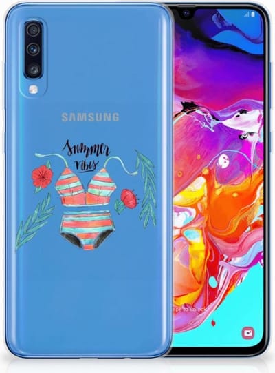 Samsung Galaxy A70 Telefoonhoesje met Naam Boho Summer
