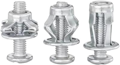 Expansiepluggen - Wandankers - Muurbevestiging - Bloemblad ontwerp - M6x25 - Zilver
