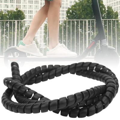 Protection de Gaines de Câble Spirale pour Durite de Frein pour Trottinette Électrique Xiaomi M365 Noir noir