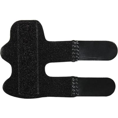 Attelle de doigt à gâchette, attelle de doigt réglable avec support en aluminium pour redressement des doigts, correcteur, soulagement de la douleur arthritique noir