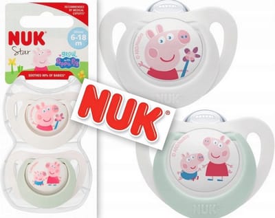 NUK Star siliconen fopspeen - Peppa Pig 0-6 maanden
