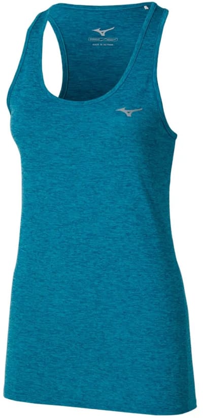 Mizuno Core Impulse Mouwloos T-shirt Blauw XS Vrouw