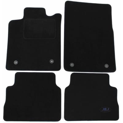 Tapis De Sol Noir Velours - J&J AUTOMOTIVE - Opel Vectra C - Sur Mesure - Antidérapant - Imperméable noir