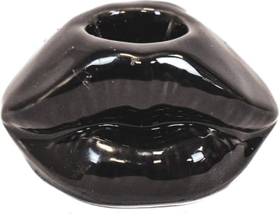 Housevitamin Lips Don't Lie Kandelaar - Zwart - 7x5,5x4cm Design Eyecatcher