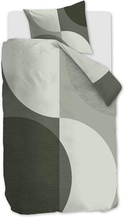 Snoozing Terry Dekbedovertrek - Eenpersoons - 140x200/220 cm - Green