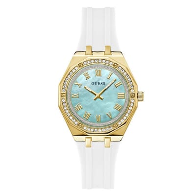 Guess Desire GW0872L1 Horloge - Siliconen - Wit - Ø 36 mm