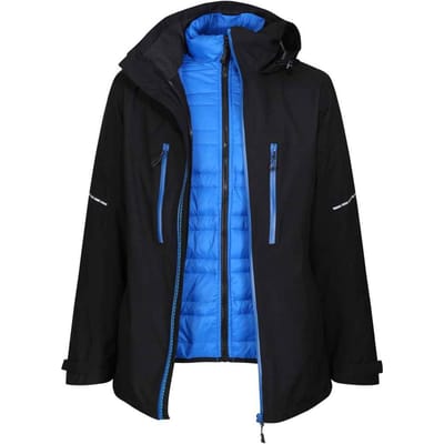 Regatta Heren X-Pro Evader III Gewatteerd Jasje (Zwart/Oxford Blauw)
