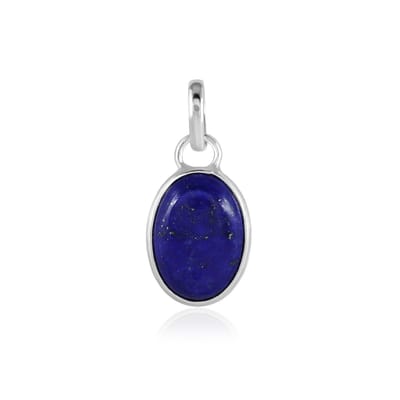 SilverGems Zilveren hanger met Lapis Lazuli edelsteen