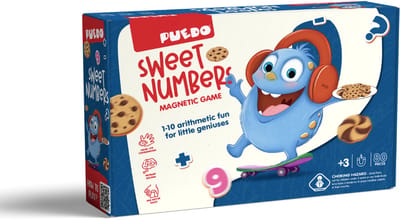 PUEDO® Sweet Numbers – Magnetisch Reken- en Telspel voor Kinderen – Leren Rekenen & Getallen Herkennen – Educatief Spel van EVA Schuim – Vanaf 3 Jaar