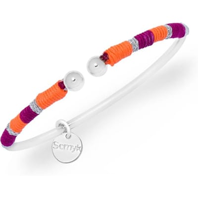 Scmyk armband BG-267 E Havana Spritz zilverkleurig