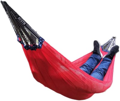 Draagbare hangmat - Nylon gaas - Ontspannen buiten - Snel op te zetten - 10L x 10B mm - One Color