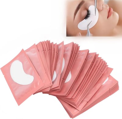 Allecto Plus - Wegwerp Onder Oog Pads voor Lash Extensions - 100 Stuks - Valse Wimper Benodigdheden - Geënt Papier Patches.