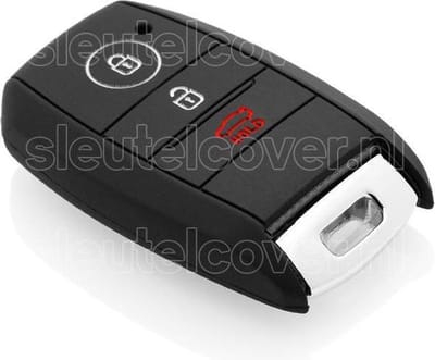 Autosleutel Hoesje geschikt voor Hyundai - SleutelCover - Silicone Autosleutel Cover - Sleutelhoesje Zwart