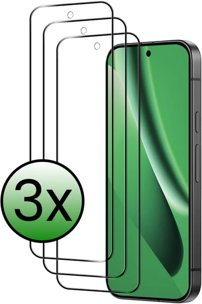 Screenprotector - 3 Stuks Geschikt voor Google Pixel 10a - Full Cover - Beschermglas - Gehard Glas - Tempered Glass - Screen Protector