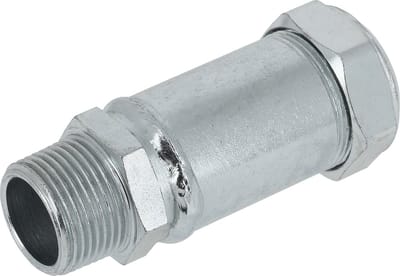 Bonfix Staalverzinkte knelfitting - Overgangskoppeling - dikwandig D106SP - buitendraad x knel dikwandig - 1/2