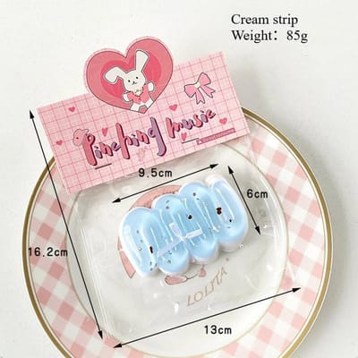 Squishy Kattenpoot Wafel Donut Stressverlichtend Speelgoed, Zacht Knijpbaar Sensorisch Fidget Speelgoed voor Volwassenen Kinderen, ASMR Leuk Feestcadeau