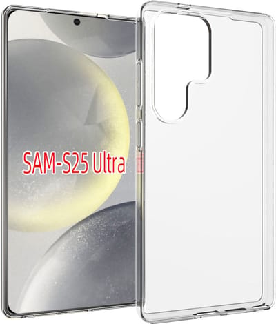MobyDefend Hoesje - Geschikt voor Samsung Galaxy S25 Ultra - Transparante TPU Backcover - Volledig Doorzichtig