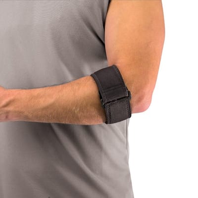 Mueller Tennis Elleboogbrace (Met Gel Pad)
