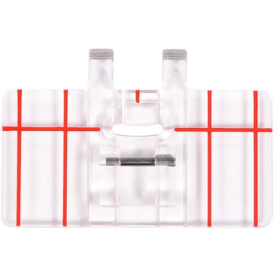 Transparante Plastic Parallelsteek Voetje Past op Brother Huishoudelijke Naaimachine white