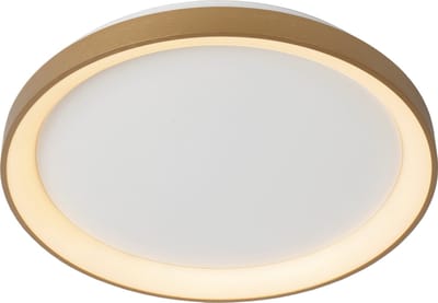 Lucide VIDAL - Plafonnière (Plafondlamp) - Ø 48 cm - LED Dimbaar - 1x38W 2700K - Mat Goud / Messing