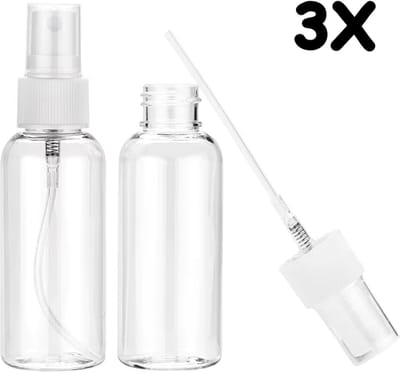 BukkitBow - Set Sprayflesjes Kunststof - Lege Sprayflacons 30 50 100 ml - Navulbare Spray Bottles
