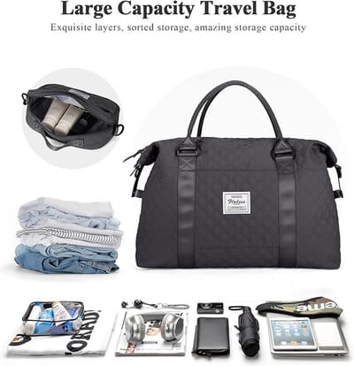 Handbagage tas Weekendtas zwemtas waterdichte Reistas plunjezak Fitnesstas Trainingstas dames voor op reis sportschool,